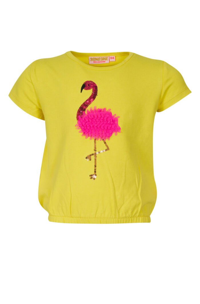 Someone Meisjes t-shirt - Imani-SG-02-F - Helder geel Someone Meisjes t-shirt - Imani-SG-02-F - Helder geelMateriaal 95%Com Cott