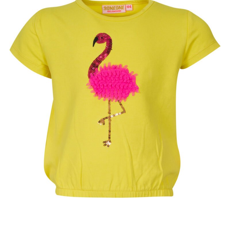 Someone Meisjes t-shirt - Imani-SG-02-F - Helder geel Someone Meisjes t-shirt - Imani-SG-02-F - Helder geelMateriaal 95%Com Cott