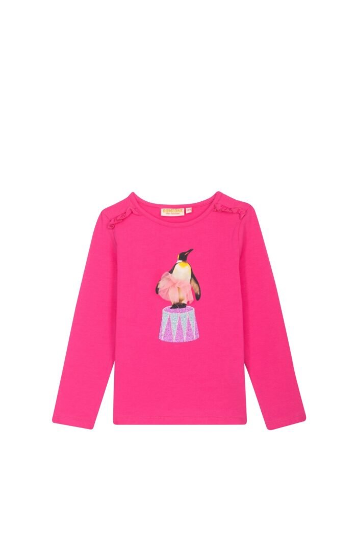 Someone Meisjes t-shirt LS - Donker roze Someone Meisjes t-shirt LS - Donker rozeMateriaal 95% Cotton