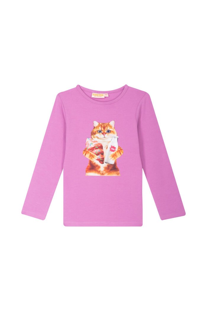 Someone Meisjes t-shirt LS - Licht paars Someone Meisjes t-shirt LS - Licht paarsMateriaal 95% Cotton