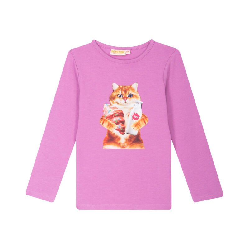Someone Meisjes t-shirt LS - Licht paars Someone Meisjes t-shirt LS - Licht paarsMateriaal 95% Cotton