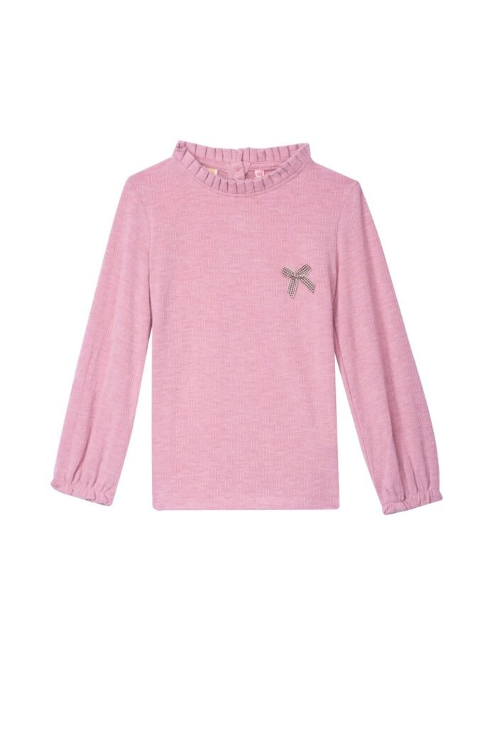 Someone Meisjes t-shirt LS - Oud roze Someone Meisjes t-shirt LS - Oud rozeMateriaal 46% Cot