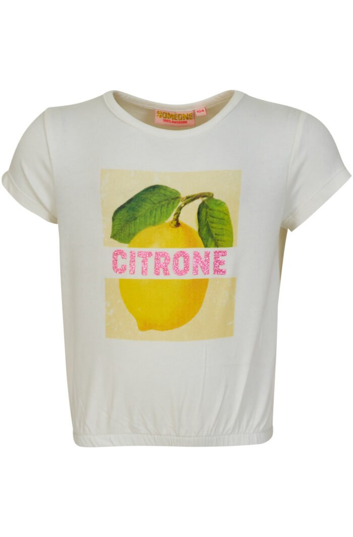 Someone Meisjes t-shirt - Pien-SG-02-G - Ecru Someone Meisjes t-shirt - Pien-SG-02-G - EcruMateriaal 95%Com Cott