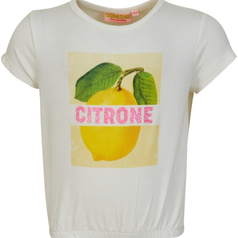 Someone Meisjes t-shirt - Pien-SG-02-G - Ecru Someone Meisjes t-shirt - Pien-SG-02-G - EcruMateriaal 95%Com Cott
