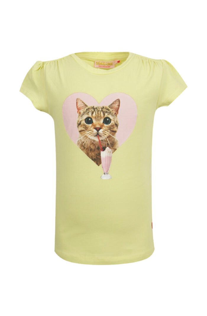 Someone Meisjes t-shirt - Yanna-SG-02-B - Licht geel Someone Meisjes t-shirt - Yanna-SG-02-B - Licht geel95%Com Cott