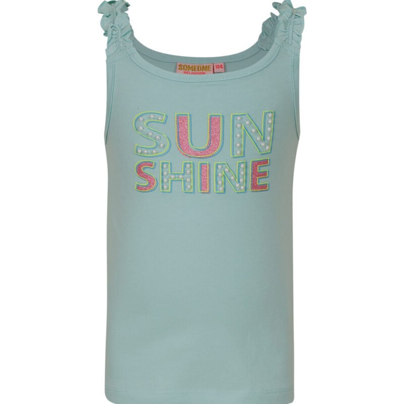 Someone Meisjes top - Imani-SG-01-E - Licht aqua blauw Someone Meisjes top - Imani-SG-01-E - Licht aqua blauwMateriaal 95%Com Cott