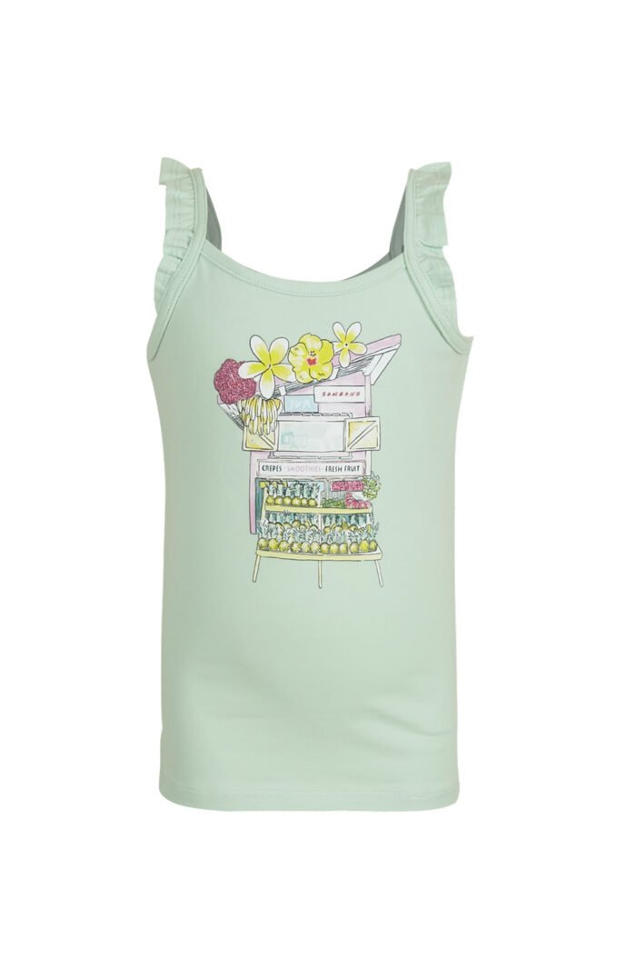 Someone Meisjes top - Trofru - Licht mint Someone Meisjes top - Trofru - Licht mint 95%com cott