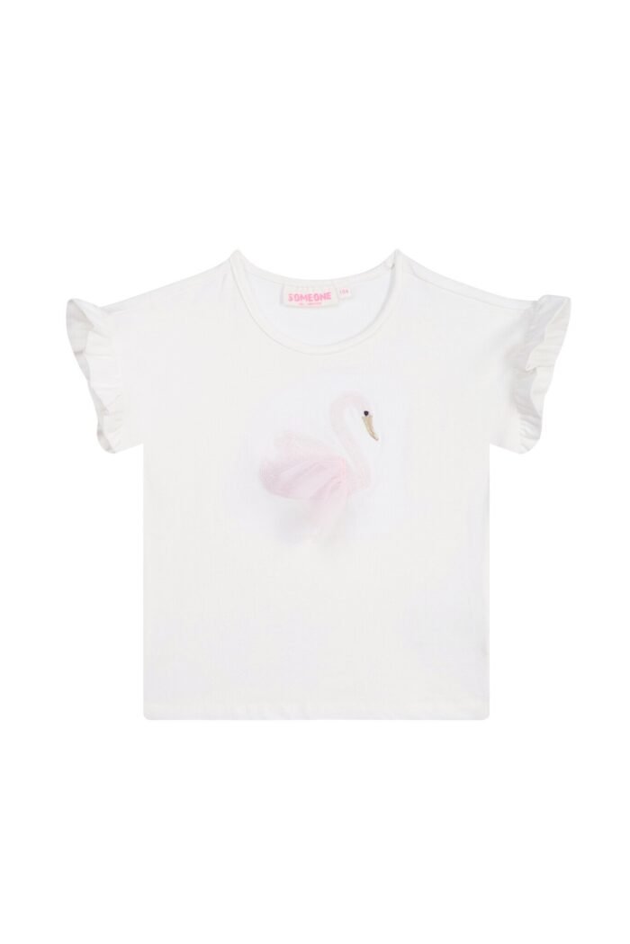 Someone Zomer t-shirt meisjes - ecru - amanda Someone Zomer t-shirt meisjes - ecru - amandaMateriaal 95% combed katoen