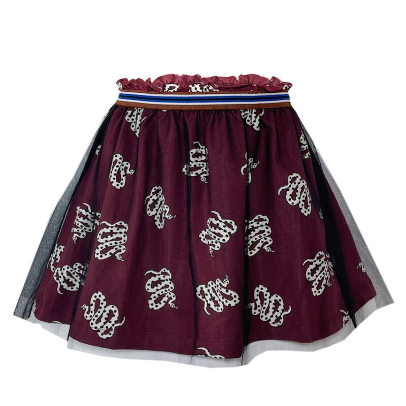 TOPitm Meisjes rok - Maxine - Slangenprint TOPitm Meisjes rok - Maxine - Slangenprint 95% coton/5% elastan/mesh