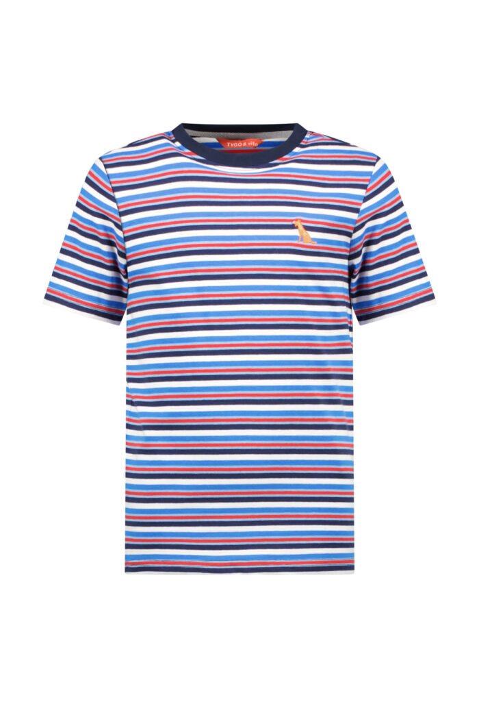 Tygo & Vito Jongens t-shirt - Jack - Sky blauw TYGO&vito Jongens t-shirt - Jack - Sky blauwMateriaal 95% CMIA