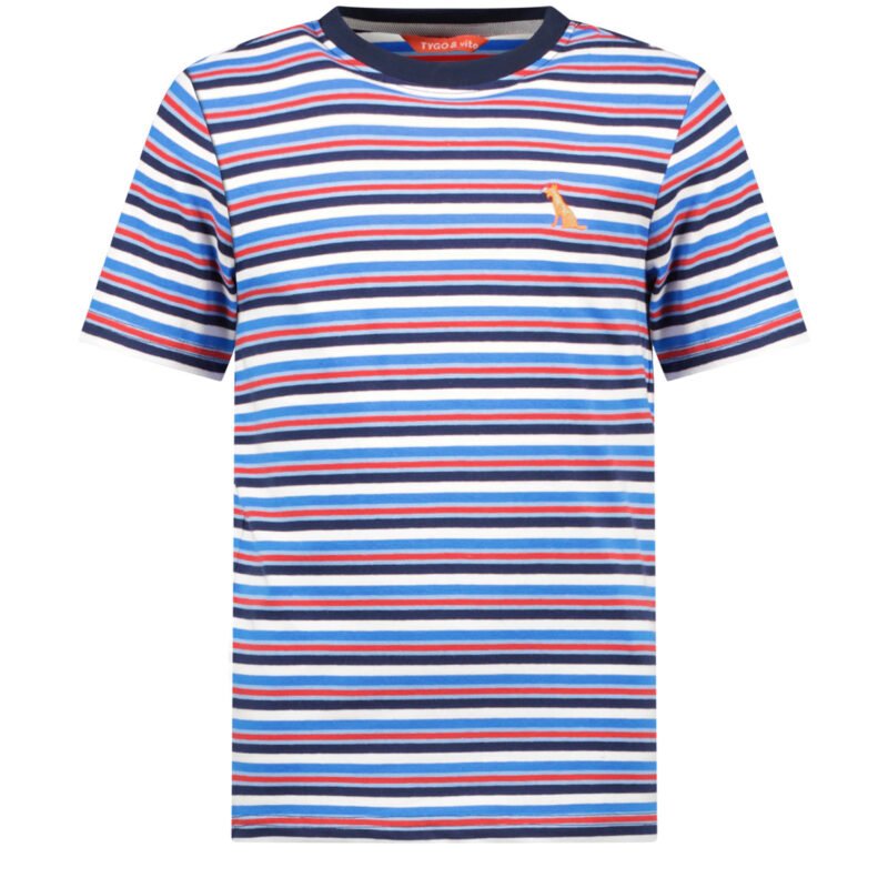 Tygo & Vito Jongens t-shirt - Jack - Sky blauw TYGO&vito Jongens t-shirt - Jack - Sky blauwMateriaal 95% CMIA