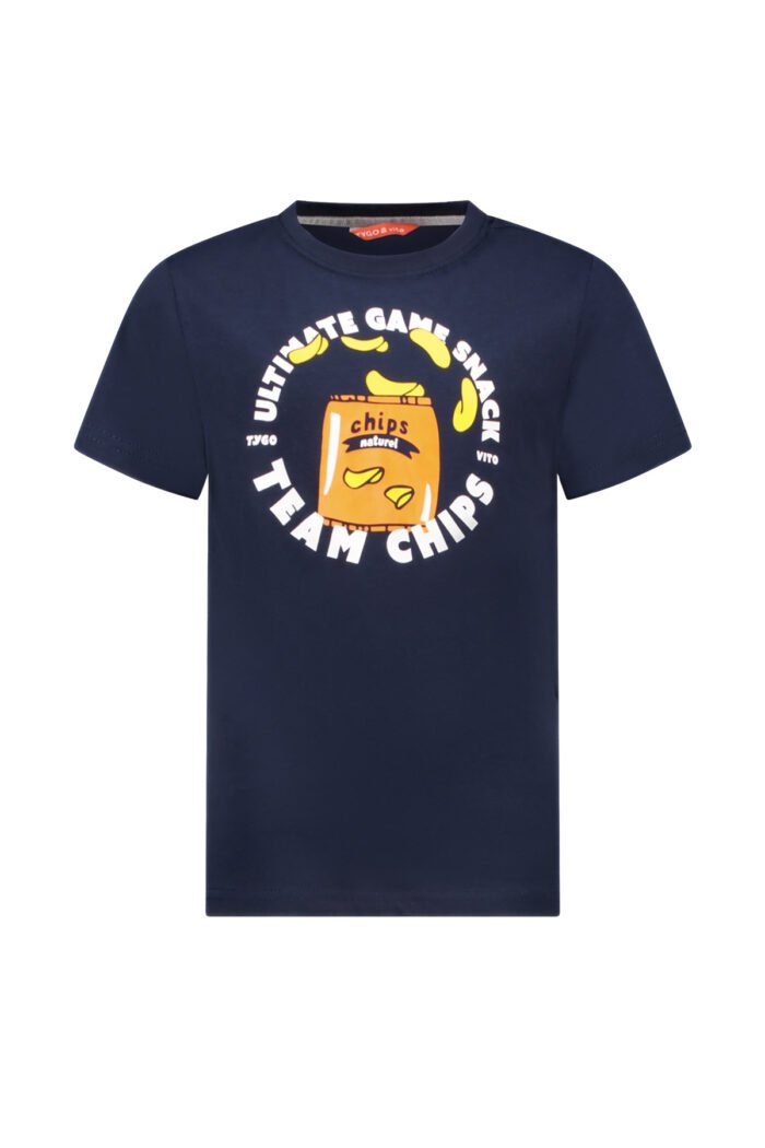 Tygo & Vito Jongens t-shirt - Jaimy - Navy blauw TYGO&vito Jongens t-shirt - Jaimy - Navy blauwMateriaal 95% CMIA