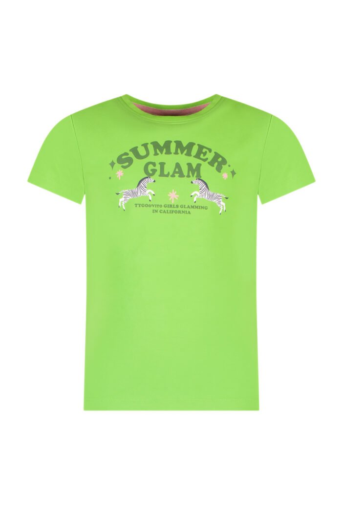Tygo & Vito Meisjes t-shirt - Jayla - Fris groen TYGO&vito Meisjes t-shirt - Jayla - Fris groenMateriaal 95% CMIA