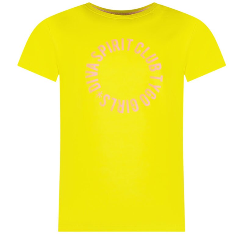 Tygo & Vito Meisjes t-shirt - Jayla - Geel TYGO&vito Meisjes t-shirt - Jayla - GeelMateriaal 95% CMIA