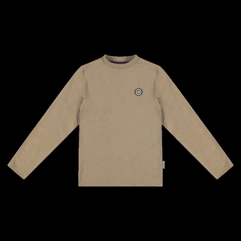 Vinrose Jongens shirt - Taupe Vinrose Jongens shirt - TaupeMateriaal
