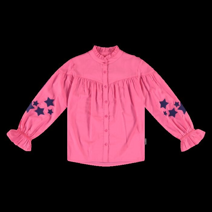 Vinrose Meisjes blouse - Roze carnation Vinrose Meisjes blouse - Roze carnationMateriaal
