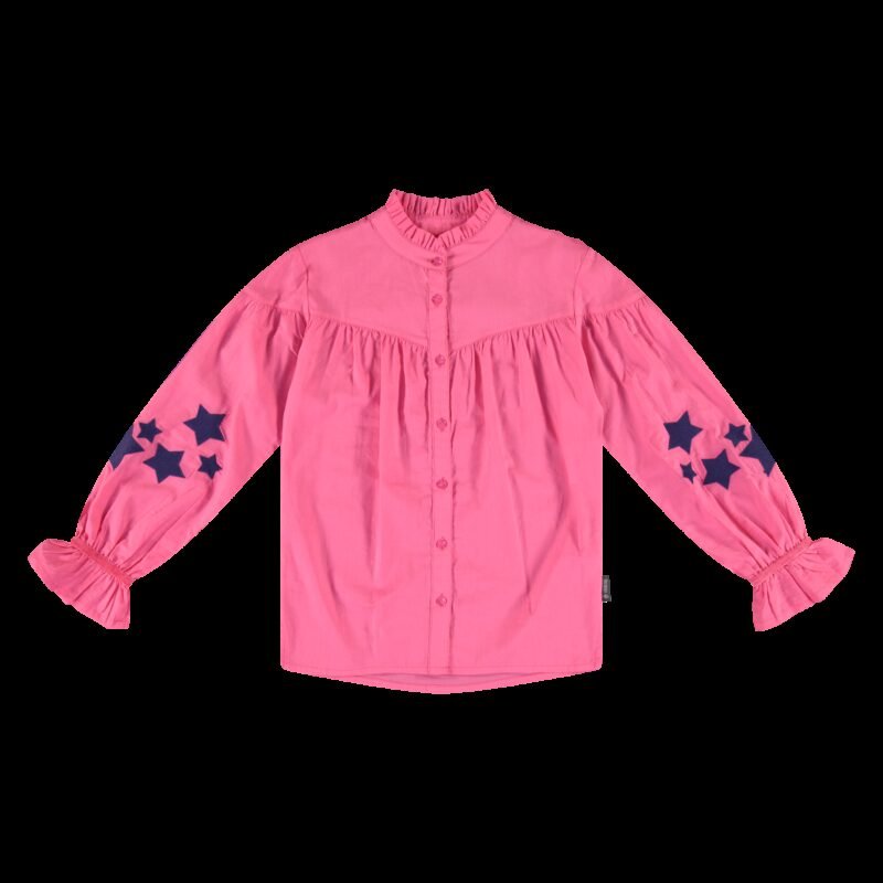Vinrose Meisjes blouse - Roze carnation Vinrose Meisjes blouse - Roze carnationMateriaal