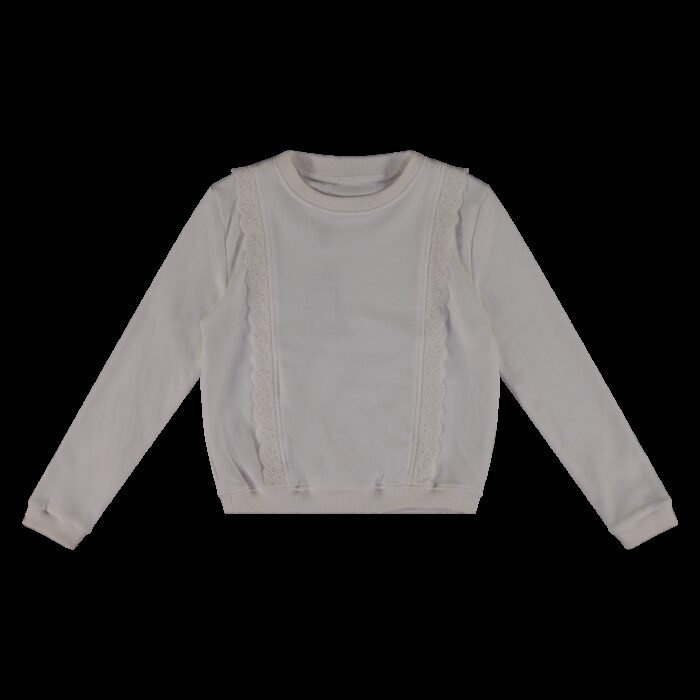 Vinrose Meisjes sweater - Egret Vinrose Meisjes sweater - EgretMateriaal